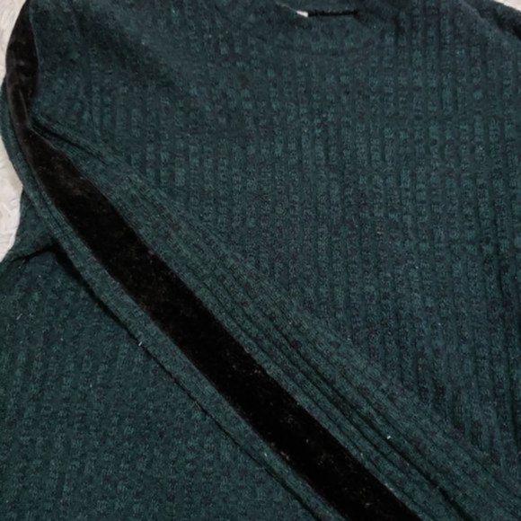 ASOS JDY Ribbed Sweater Velvet Sleeve Sweater - Picture 5 of 8